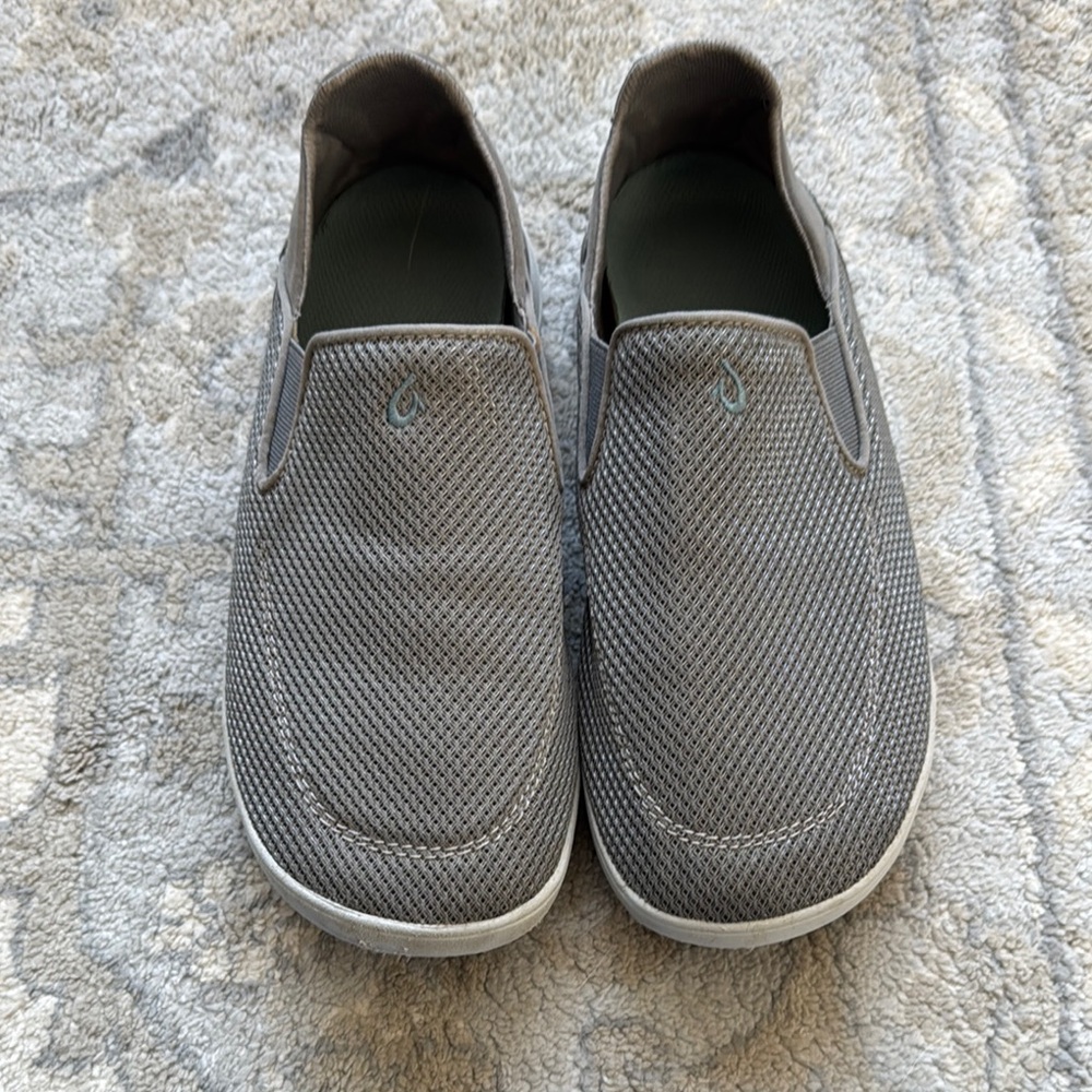 Olukai Men's Gray Slip-On Shoes
